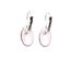 Aretes ovalados pequeños plateados