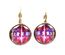 Aretes redondos colgantes bronce