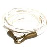 Brazalete enrollable blanco 93cm plateado